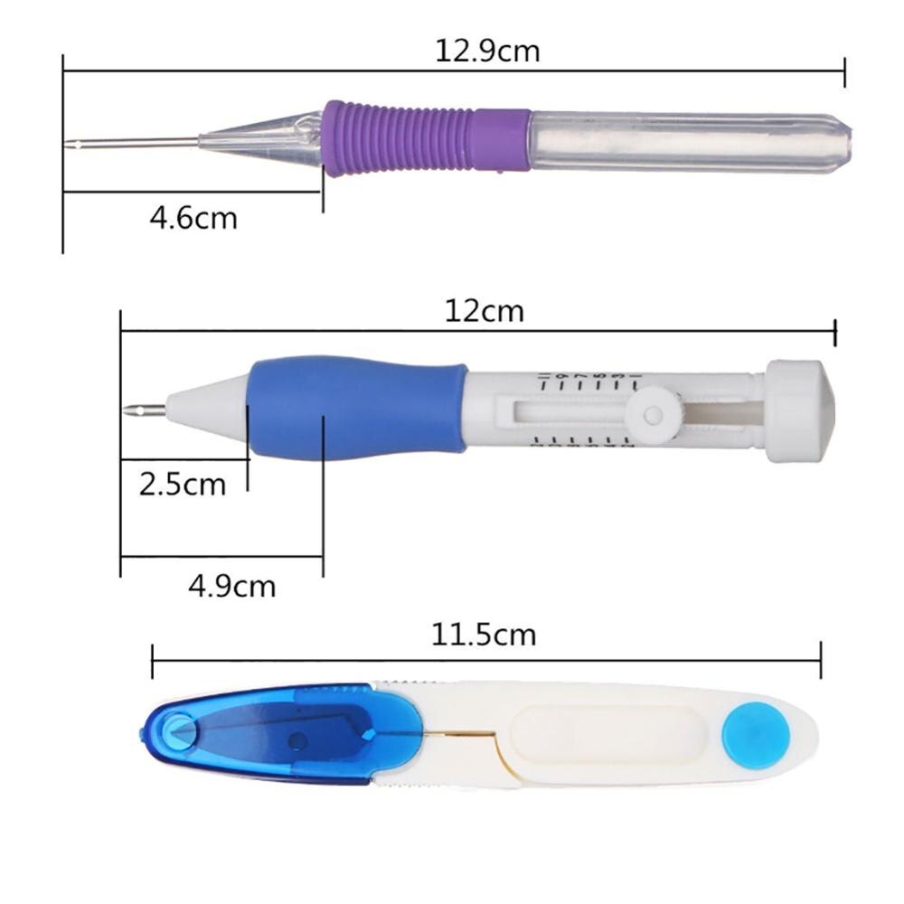 magic embroidery pen punch needle 50 color threads for diy sewing embroidery cross stitch kits sewing knitting supplie66