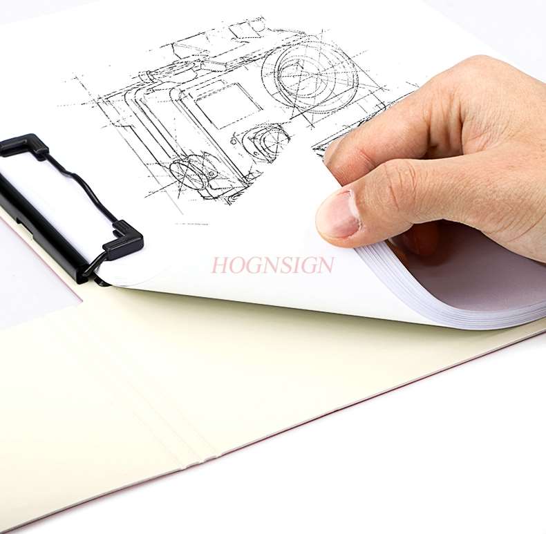 2pcs File board folder information test paper storage a4 roll plywood pad student writing office supplies