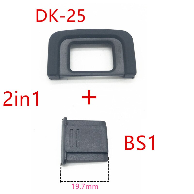 Flitsschoen Beschermer Cover Rubber Oogschelp DK-25 Voor Nikon SLR D5300 D5500 D3300 D3100 D5000 D3000 + BS 1