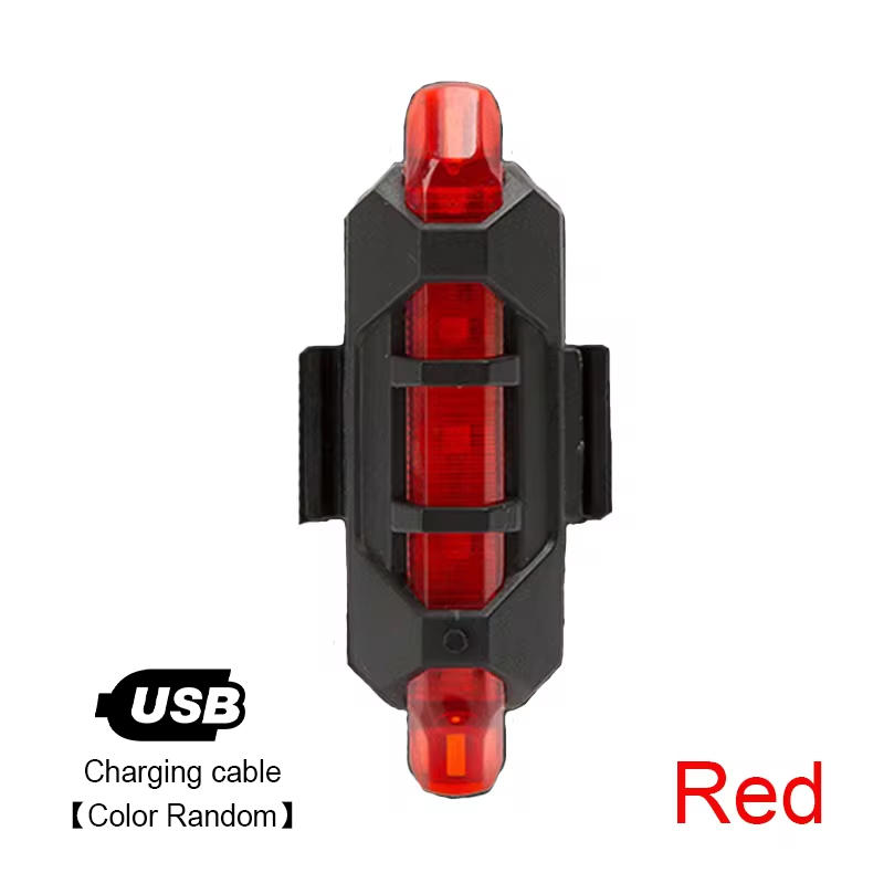 Fahrradlicht-einstellen, Frontlicht mit Rücklicht, wiederaufladbar über USB, einfach zu installieren, 3 Modi, Fahrradzubehör für das Fahrrad, Straße, MTB: Gelb