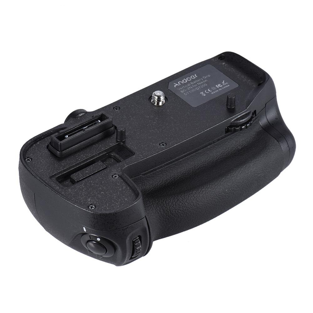 Andoer BG-2N Vertikale Batterie Griff Halfter für Nikon D7100/D7200 DSLR Kamera Kompatibel mit EN-EL Batterie