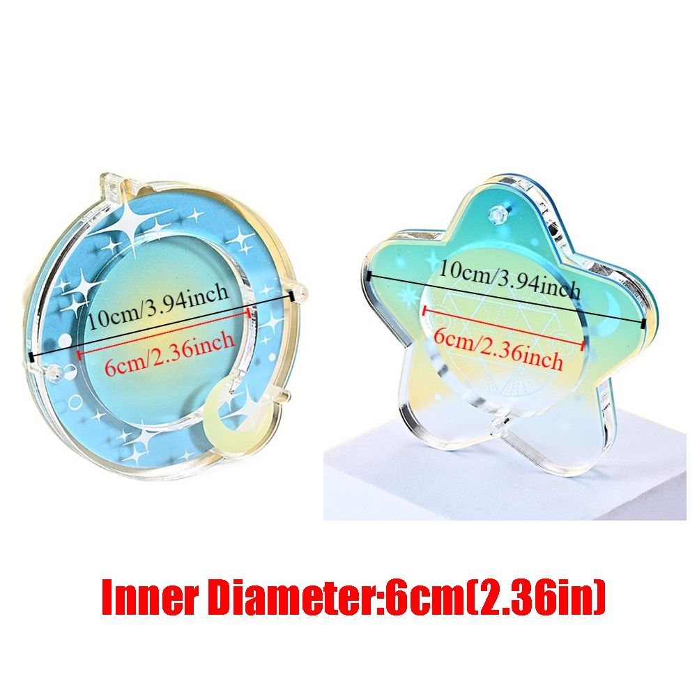 Japanese-Style Anime Badge Storage Box Mini Cartoon Badge Display Cases Acrylic Badge Protector Cover Anime Collector's