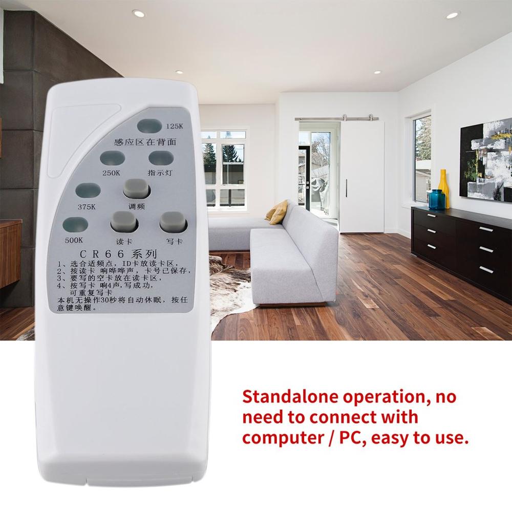 CR66-duplicador de tarjeta de identificación RFID de mano, lector y escritor, copiadora de 3 botones con indicador de luz, escritor de llaves de puerta
