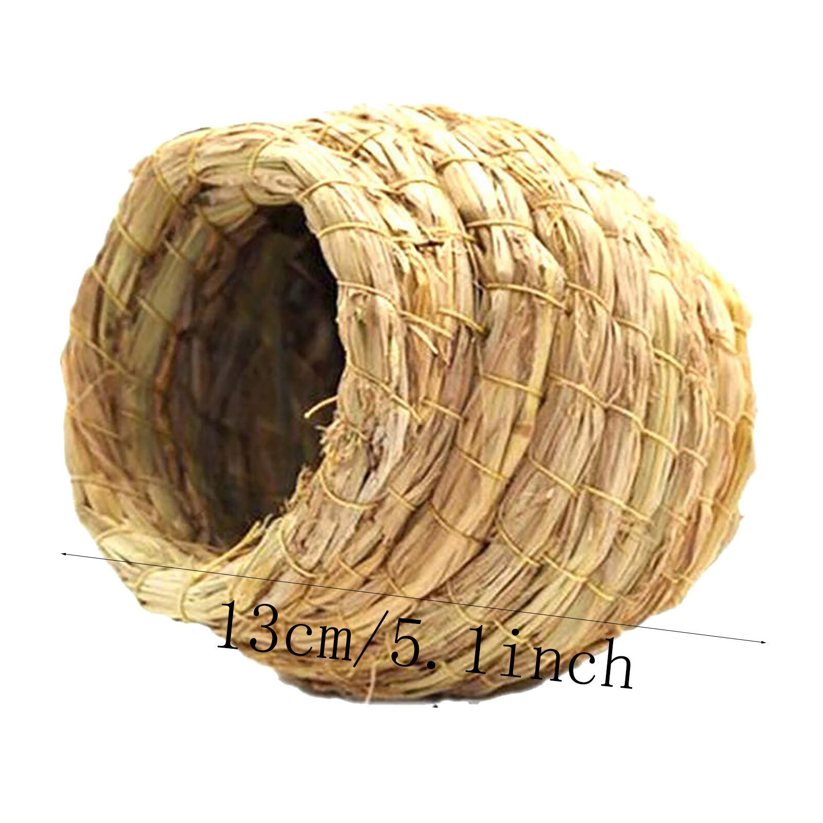 Birds Nest Bird Cage Natural Grass Cage Bird House Outdoor Decorative Weaved Hanging Parrot Nest Houses Pet Bedroom For Garden: G