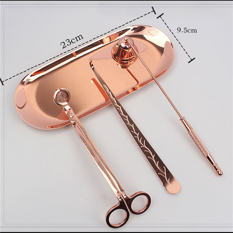 3 STKS Lont Trimmer Thuiszorg Moderne Kaars Gereedschapsset Lade Roestvrij Liefhebbers Snuffer Roestvrij staal Draagbare accessoires