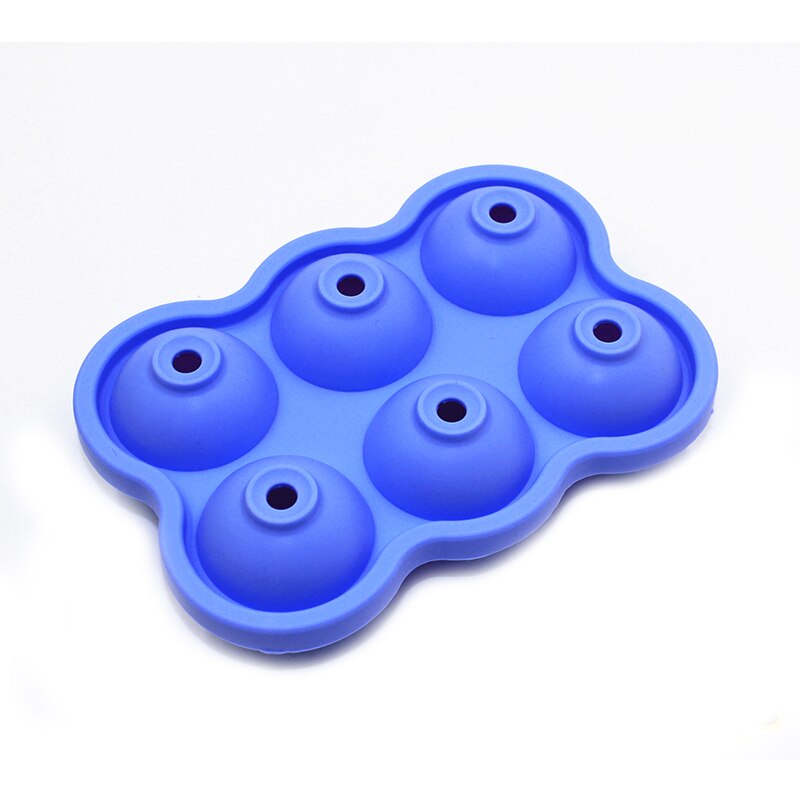 6 Cell Big Sphere Ice Ball Ice Cube Tray Whiskey Wine Cocktail Party Bar Accessories Large Ice Cube Maker Silicone Mold: 2