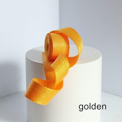 Rugzak Accessoires Schooltas Met Kleur Canvas Tas Met 2.5Cm Breed Touw Platte Riem Singels Riem Touw Riem: golden