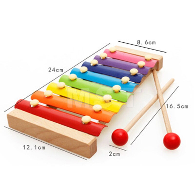 8 noten houten hand kloppen piano xylofoon vroege educatie percussie muziekinstrument speelgoed spel voor kinderen ontwikkeling
