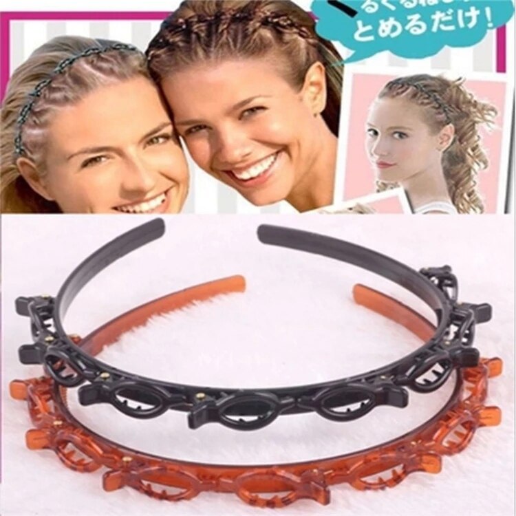 Crystal Unisex Alice Haarband Hoofdband Mannen Vrouwen Sport Haarband Hoepel Dubbele Pony Kapsel Haarspeld Hiar Accessoire
