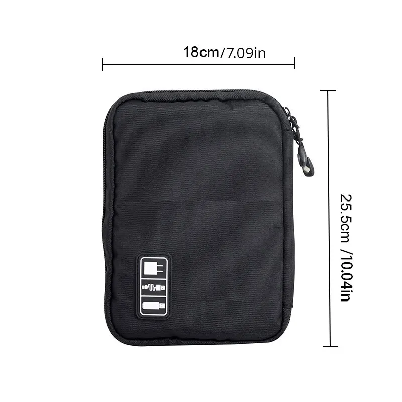 Sac de rangement de câbles, organisateur électronique numérique étanche, sac de rangement de prise de chargeur de ligne de données USB Portable, organisateur de câbles de voyage