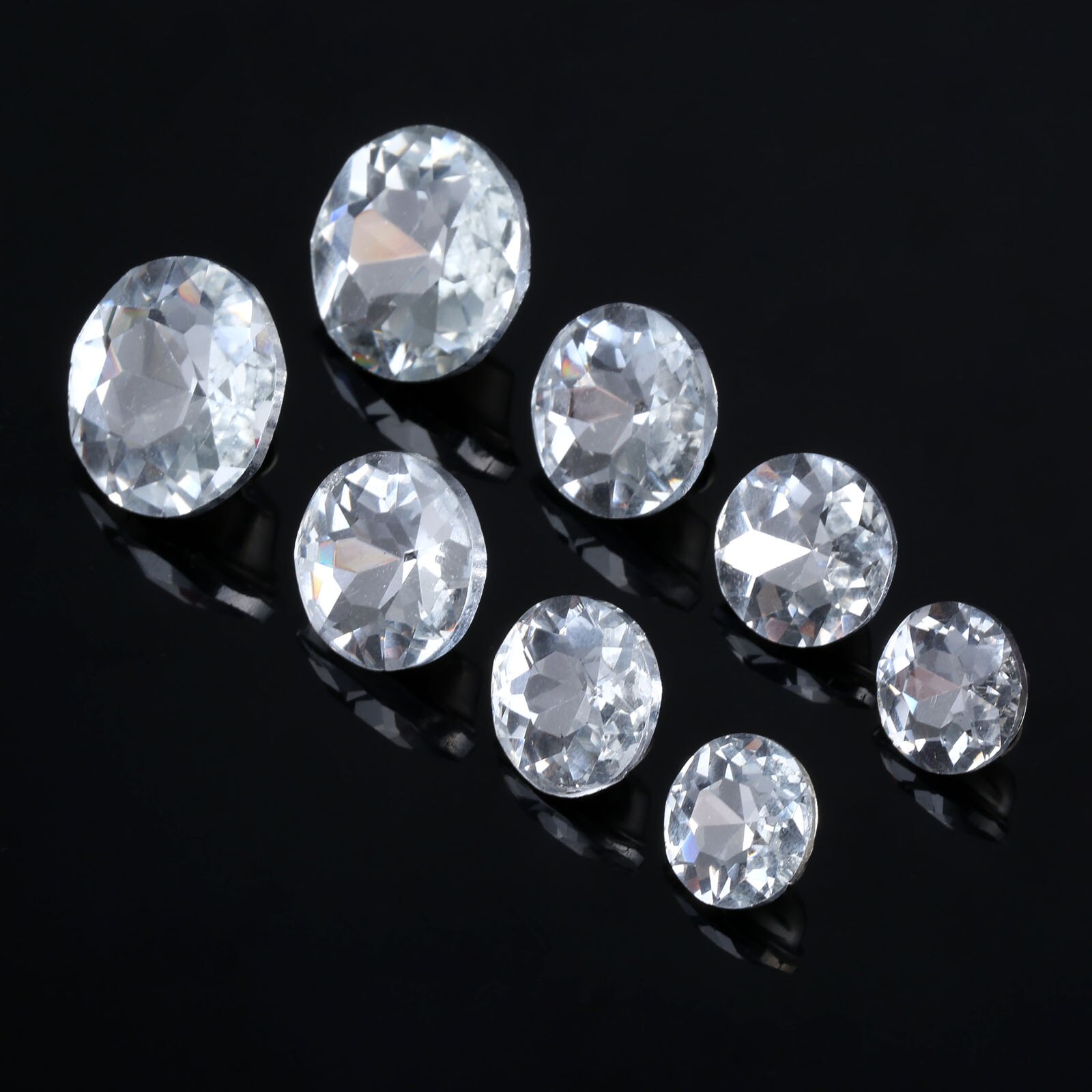 10 sztuk 14/16/18/22mm diamentowe kryształowe szklane guziki tapicerskie dekoracyjne gwoździe pinezki szpilki dla Craft Sofa części mebli ściennych