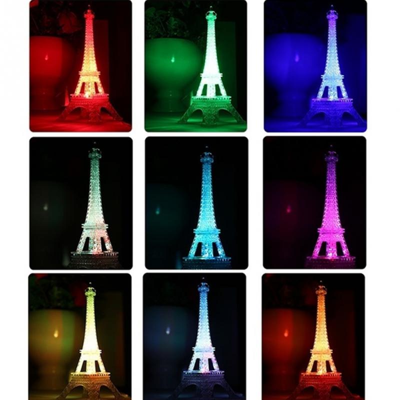 Mini Eiffeltoren Verlichting Lamp Bureau Slaapkamer Nachtlampje Decoratie Tafel LED Lamp Romantische Sfeer Verlichting #1222