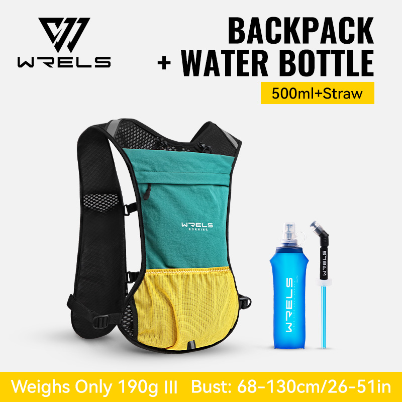 WRELS Hydrations-Rucksack mit Wasserblase, Trinkweste für Männer und Frauen, für Marathon-, Trailrunning, Radfahren und Wandern: Rosa Farbe