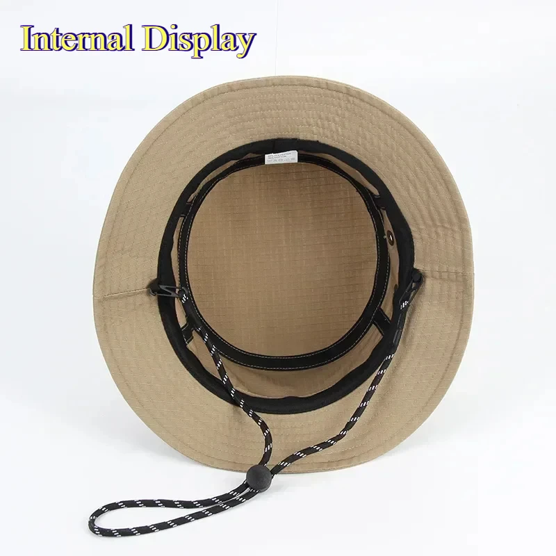 Große Größe, winddichter Sonnenhut für Herren, Damen-Eimerhüte, Buni-Hütte, faltbar, UV-beständig, Strand, Angeln, Sommer, großer Kopf, Fischermütze