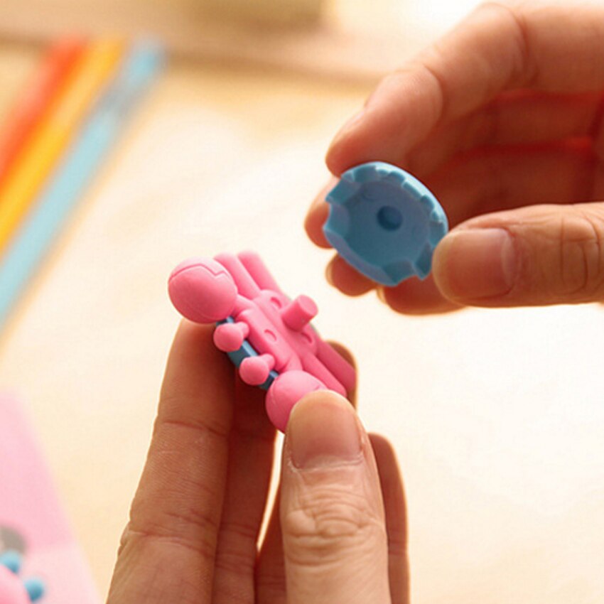 1 stk/parti krabbe kawaii tegneserie blyant viskelædere til kontor skole børn præmie skrive tegning elev