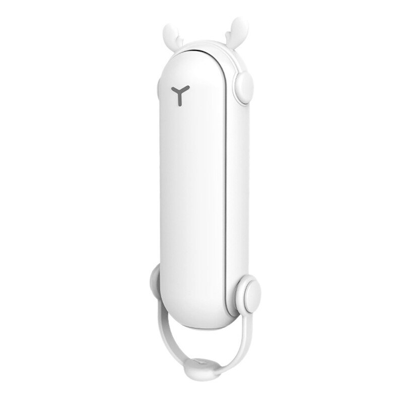 Mini Fan 3 in 1 Handheld Fan Portable USB Rechargeable Fan with Power Bank Torch Function for Travel Outdoor: white
