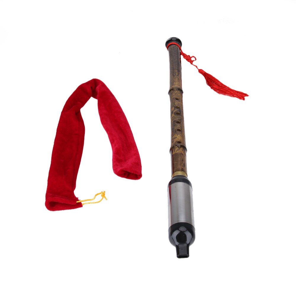 Traditional Dizi Flute - Purple Bamboo - G Key - 6 Holes - Chinese Musical Instrument