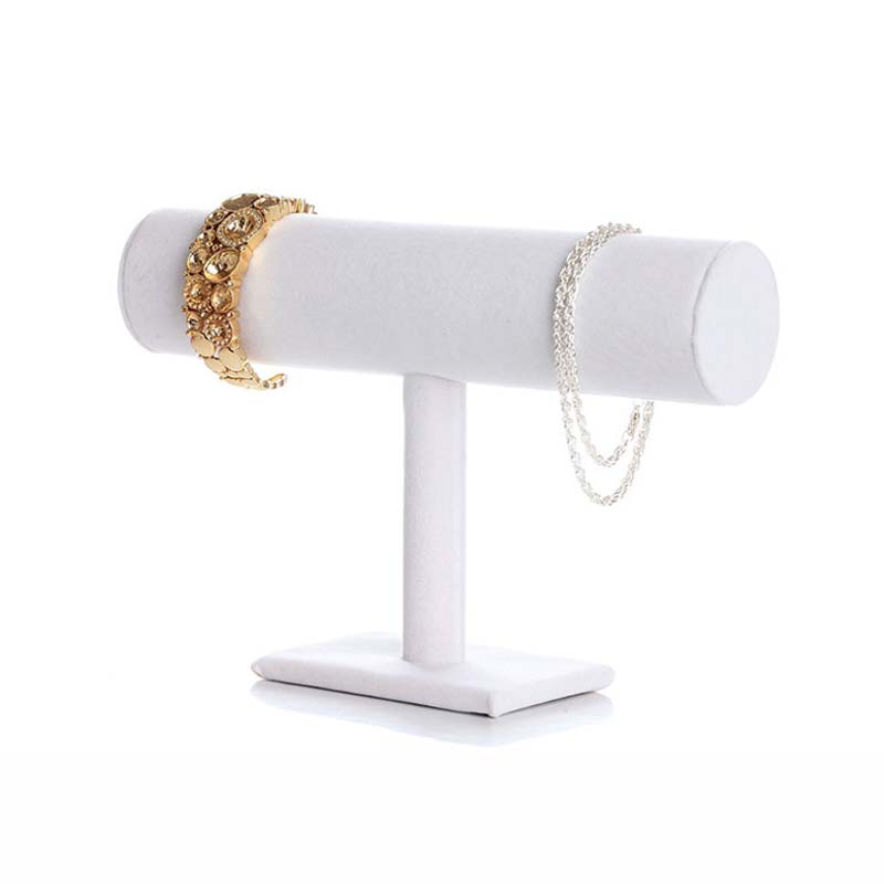 Présentoir en velours noir pour Bracelet, montre, chaîne, t-bar, support pour bijoux