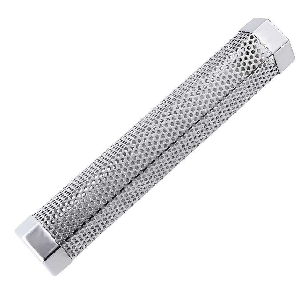 Round Smoke Generator Smoker Stainless Steel Pellet Smoker Tube Mesh Pipe Kitchen Outdoor Cooking BBQ Tools Accessories