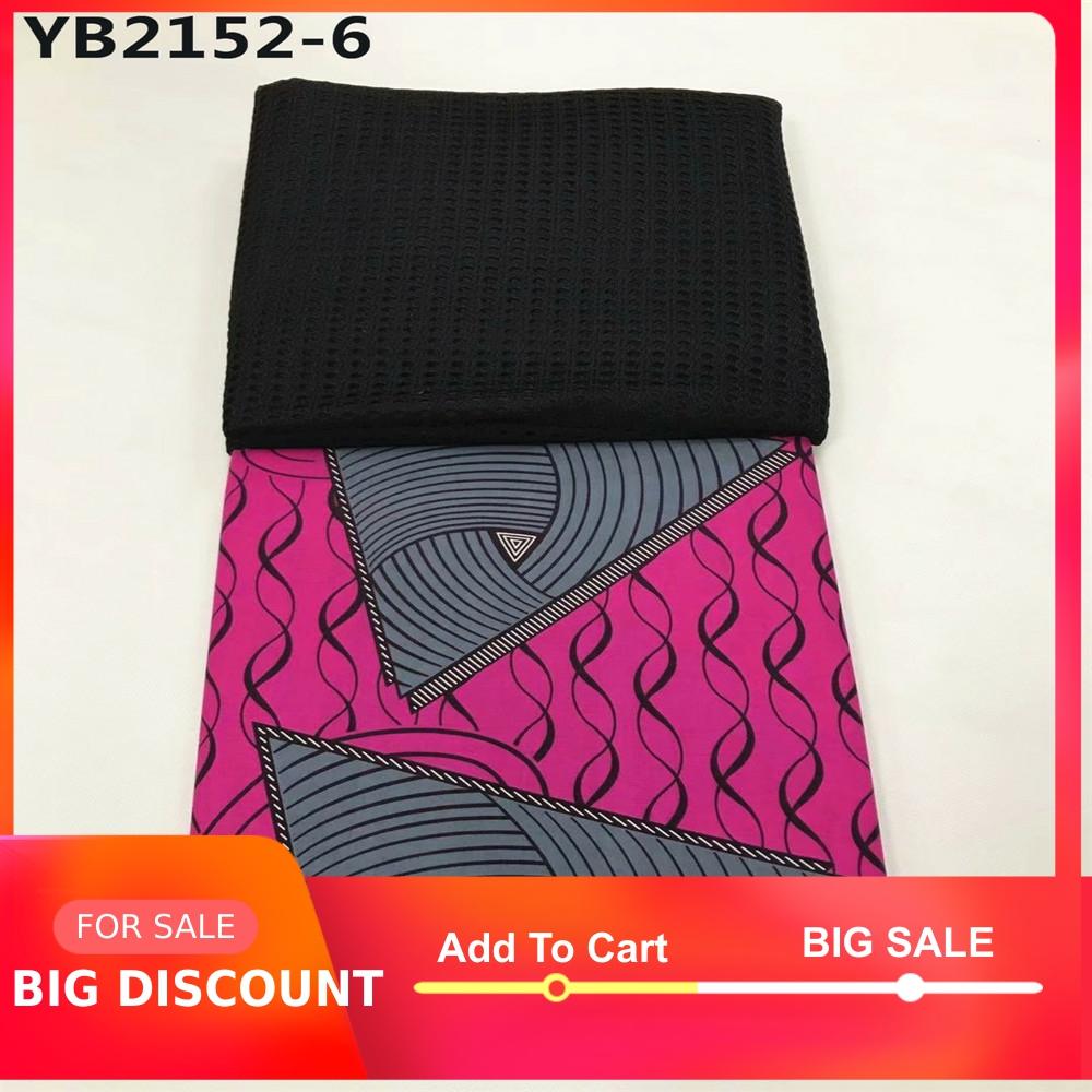 De nieuwste stijl afrikaanse stoffen bedrukte stoffen afrikaanse waxprint 2.5 yards +3 yards totaal