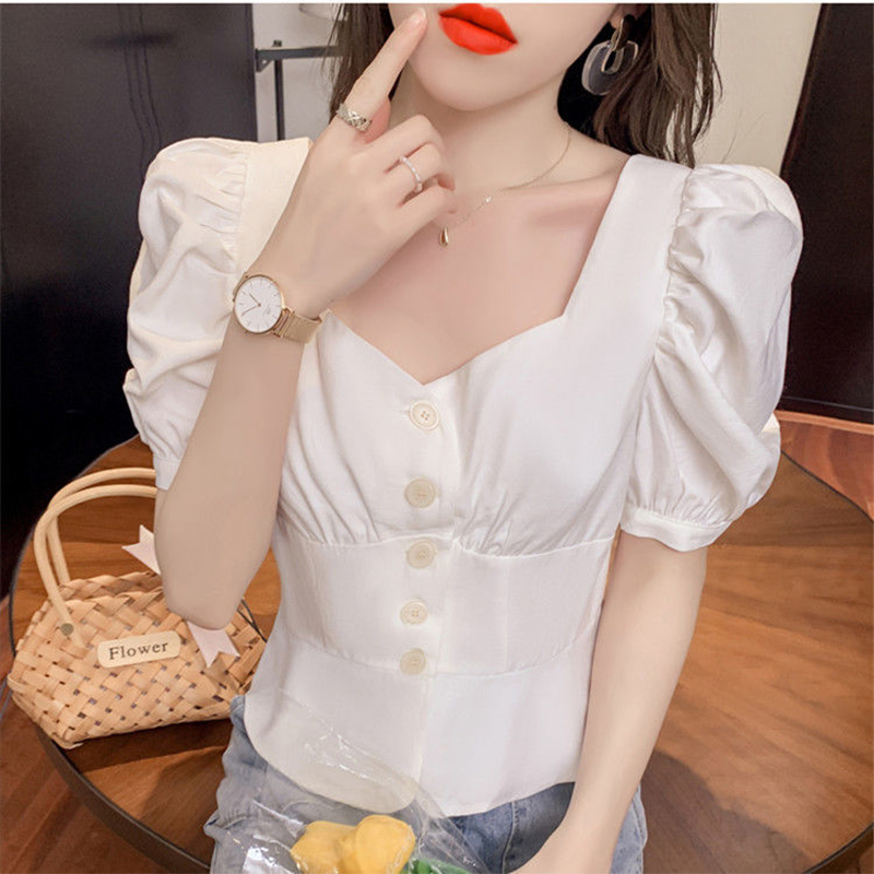 Dames Blouse Elegant, Vrouwen Bladerdeeg Blouse Met Lange Mouwen Mode Splicing Holle Kanten Vierkante Kraag Pullover Shirts Tops Elegante Zwitserse Dot Tuniek Tops Blouses Casual Opgedirkte Werkblou