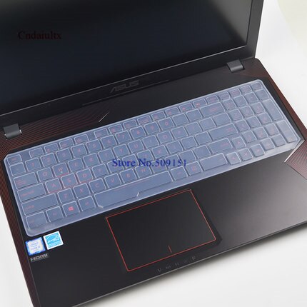 For Asus ROG Strix GL553VD GL553 FZ53VD FX553VE FX553VD FX53VW GL753VE ZX53VW 15 17 inch Notebook keyboard cover protector Skin: Crystal Clear