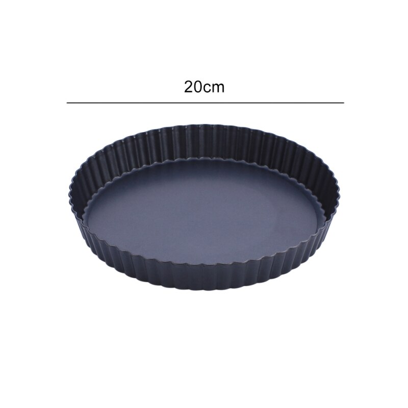 8/10/12 Inch Non-Stick Tart Pan Pie Pizza Pan Round Baking Quiche Pan Removable Loose Bottom Heavy Duty Bakeware Tools #6: 20x2.5cm