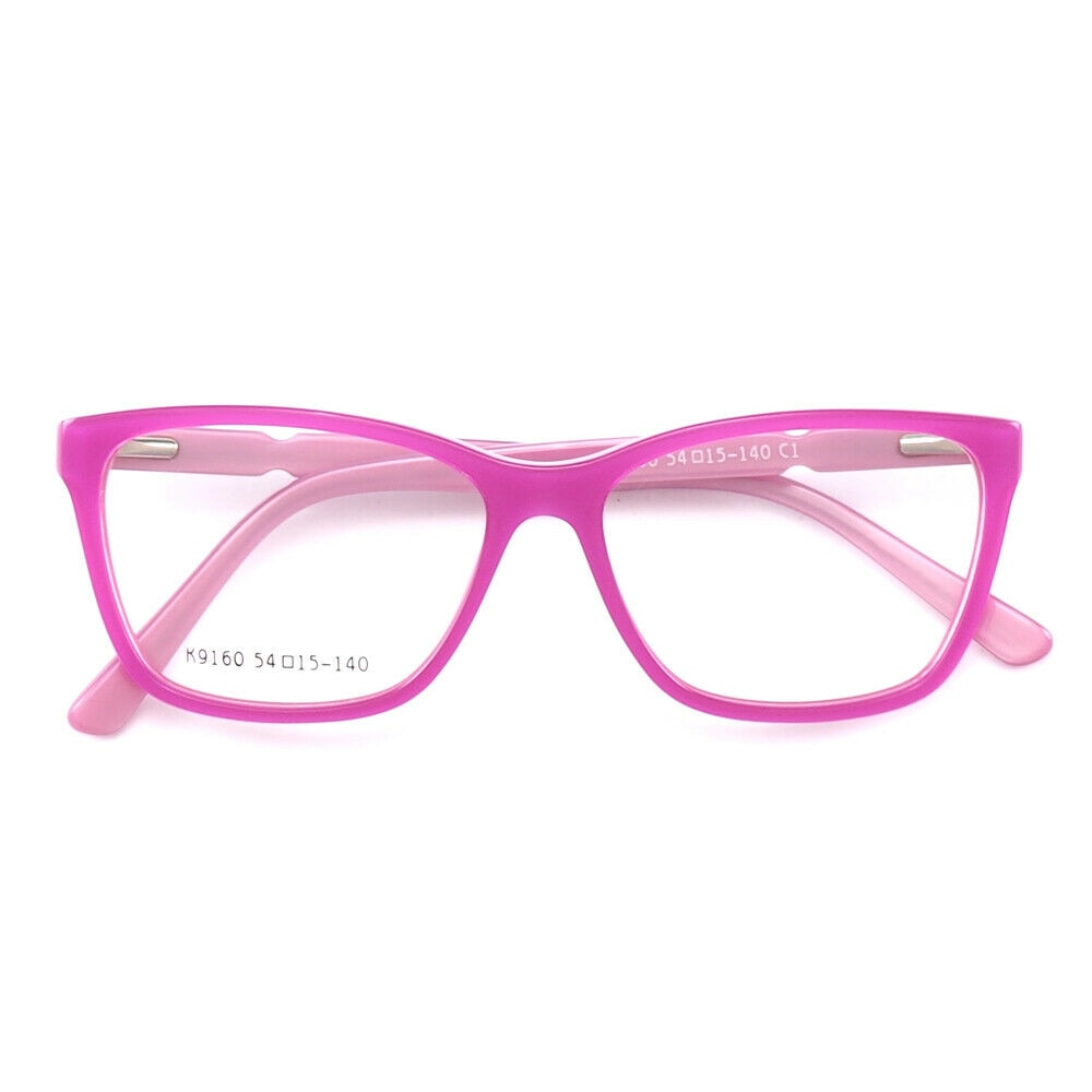 Monturas de gafas cuadradas a la para mujer, lentes ópticas con de ojo de gato, graduadas, en colores rosa, amarillo, azul y rojo