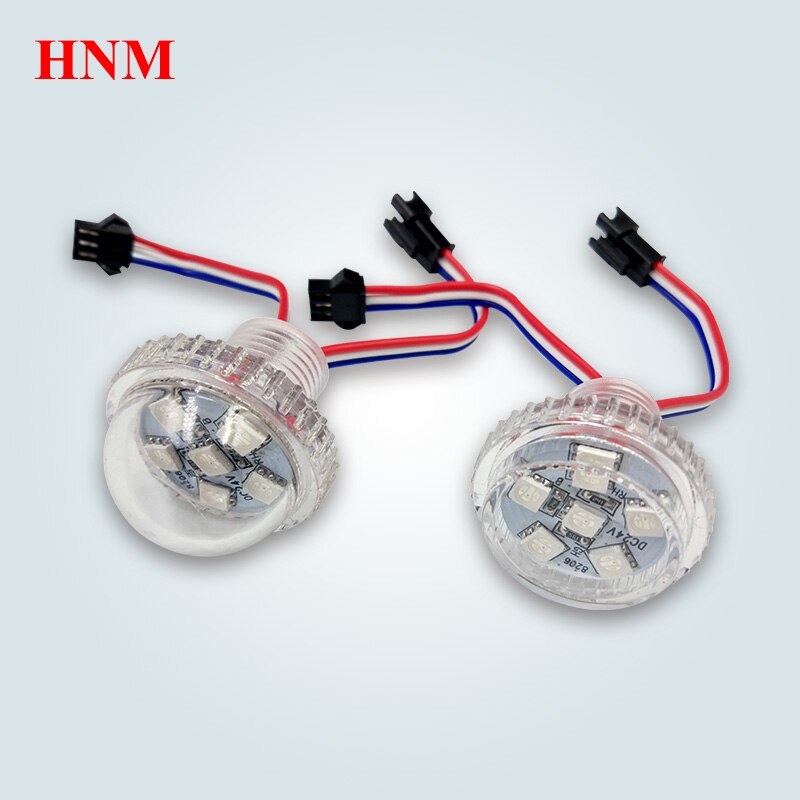 12V / 24V 30Mm 6LED UCS1903 Rgb Led Pixel Module Licht 5050 Smd Digitale Rgb Full Color led Module Diameter 30Mm Waterdicht IP67