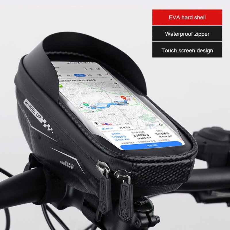 Bike Front Frame Bags Bicycle Phone Bags Waterproof Top Tube Handlebar Storage Bag