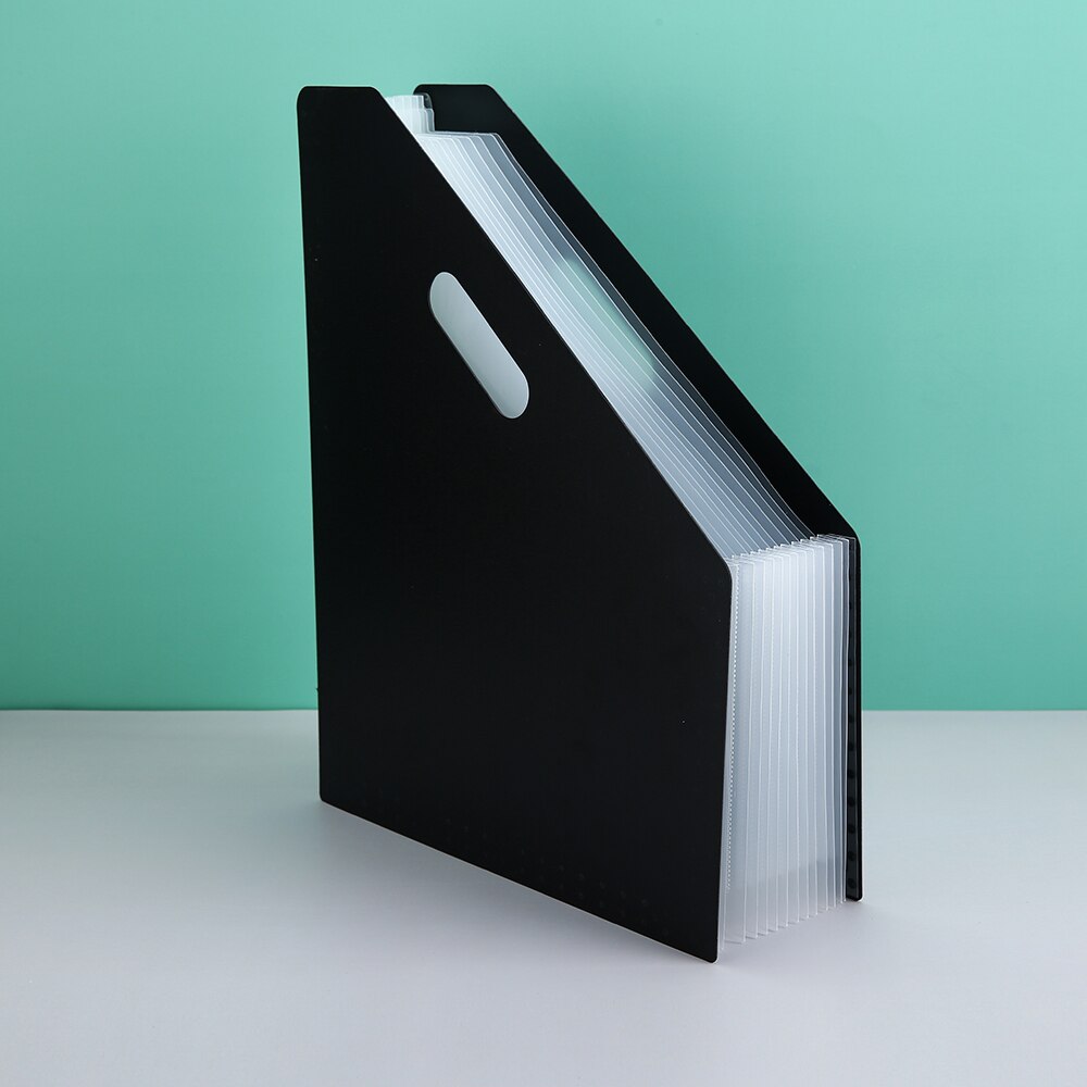 Uchwyt na dokumenty A4 w stylu organowym rozbudowy Organizer robić dokumentów ambona stojak na ulotki przechowywanie z 13 przegródkami robić domowego biura szkolnego: czarny