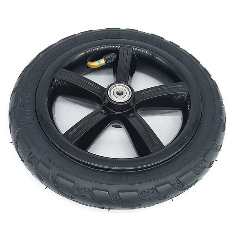 8 Inch Electric Scooter Wheel 200MM 8X1 1/4 Solid Tire Wheel Pneumatic Full Butyl Rubber Inner Tube