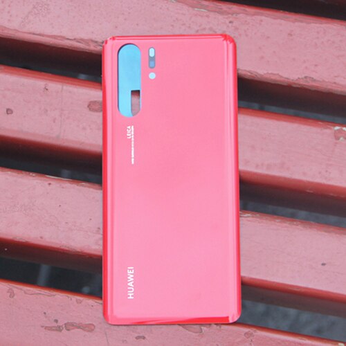 Coque arrière d'origine en verre pour batterie Huawei P30 Pro P30PRO coque arrière de protection pour boîtier de téléphone: Orange