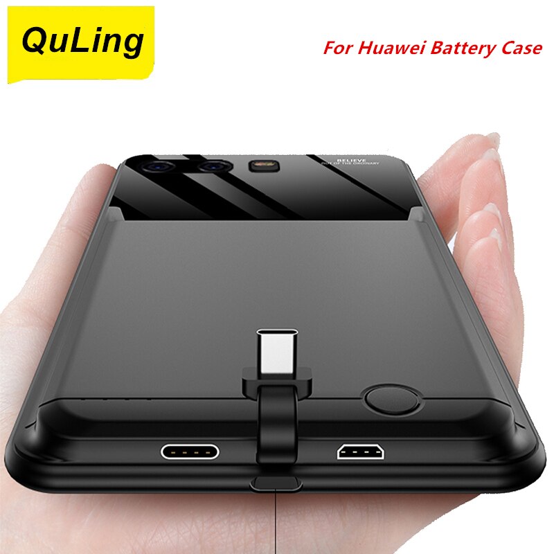 QuLing 10000 Mah dla Huawei P10 P10 Plus P20 P20 Pro P30 P30 Pro P40 P40 Pro przypadku baterii ładowarka banku Power Case