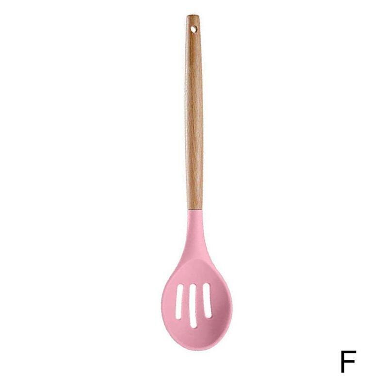 Silicone Kitchenware Cooking Utensils Set Heat Resistant Stick Tools Set Cooking Non Kitchen Utensils Kitchenware Set Kitch R7E7: Blue