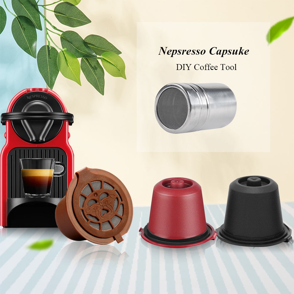 Icafilasfor nespresso kahvinsuodatin uudelleen käytettävä suodatin kapseli kahvi jälkimmäinen työkalu tee itse tarvikkeet