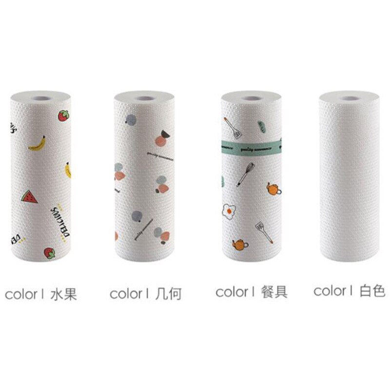 Desechable limpio paño aceite absorbente Papel Toalla de mano para la cocina lavable plato toalla tela no tejida seco/húmedo de aceite antiadherente