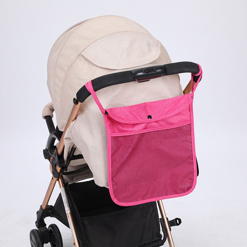 Baby klapvogn organisator taske grå kop holder barnevogn barnevogn opbevaringsflaske taske ble bleetaske yoya klapvogn tilbehør: 34 x 30cm- lyserød