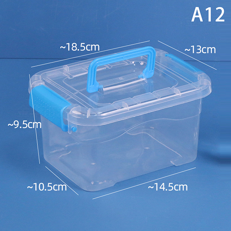 Kunststoff-Aufbewahrungsbox mit Deckel, tragbare transparente Organizer-Kasten für Kinderspielzeug, Studenten-Briefpapier-Behälter, Kosmetik-Sortierbox: Freier Raum