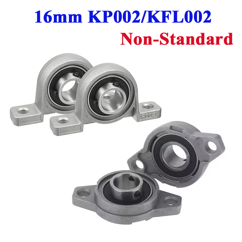 2/4Pcs/10pcs 16MM KP002 KFL002 Bore Diameter Self Aligning Zinc Alloy Flange Pillow Block Bearing kfl002 kp002 16mm Non-Standard
