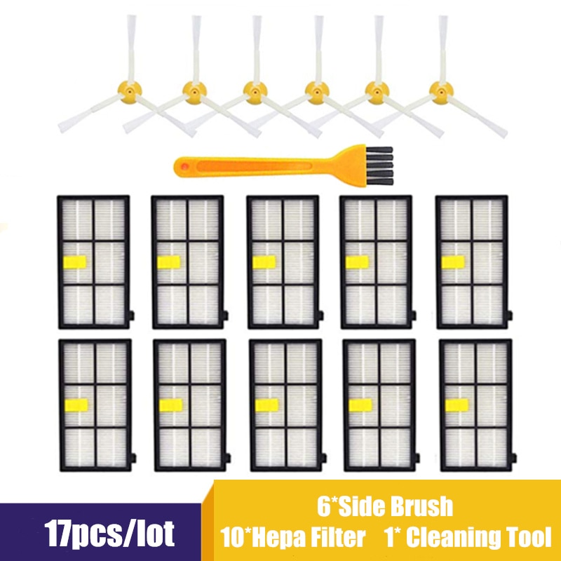 Side Brush Hepa Filter Accessoires Vervanging Voor Irobot Roomba 800 900 Series 860 870 871 880 890 960 980 Vacuüm cleaner Onderdelen