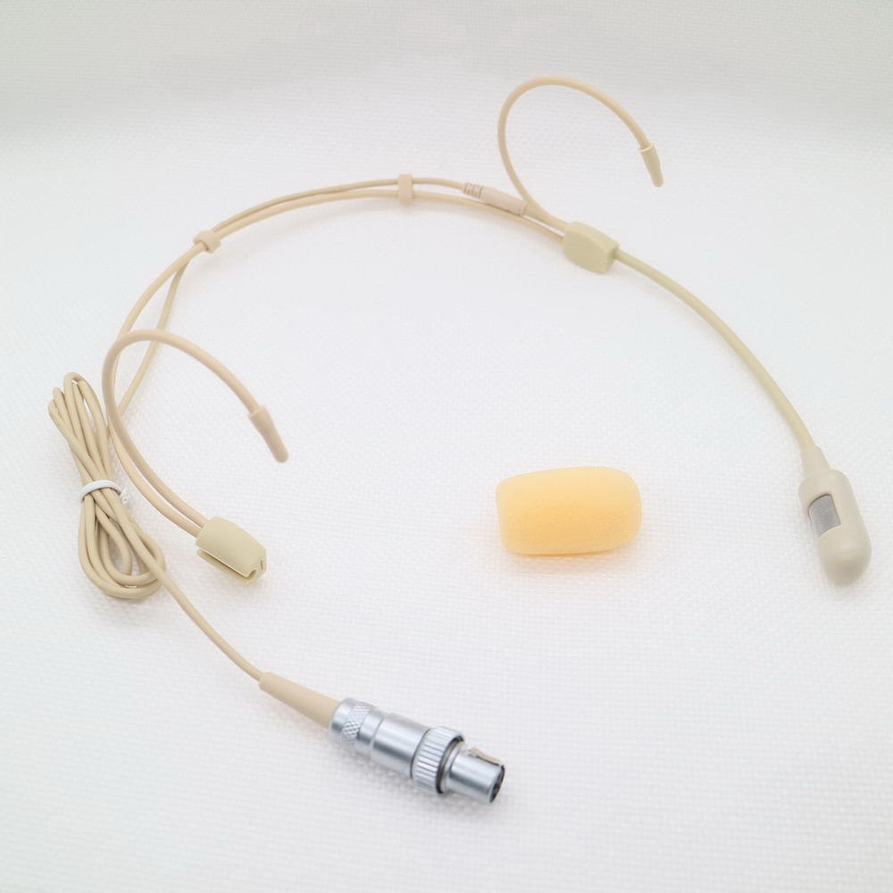Best SM52 Headset Wireless Microphone HeadMic For Sennheiser Shure AKG MiPro Mini 4Pin 3Pin Cardioid Headworn Mic: Orange