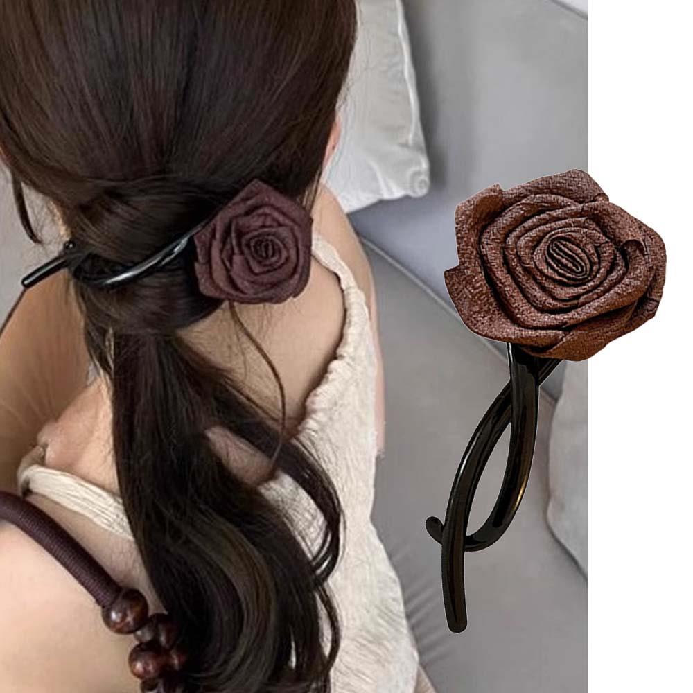Grampos de cabelo retrô em forma de s, rabo de cavalo torcido, nova moda, multicolorido, torcido, oco, tubarão, acessórios para cabelo, presente