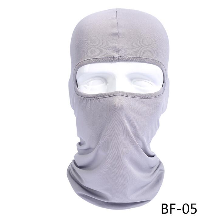 Motocyklowe maski na twarz motocyklowe nakrycia głowy czapka kominiarka letnia oddychająca kominiarka chroniąca przed słońcem: szary