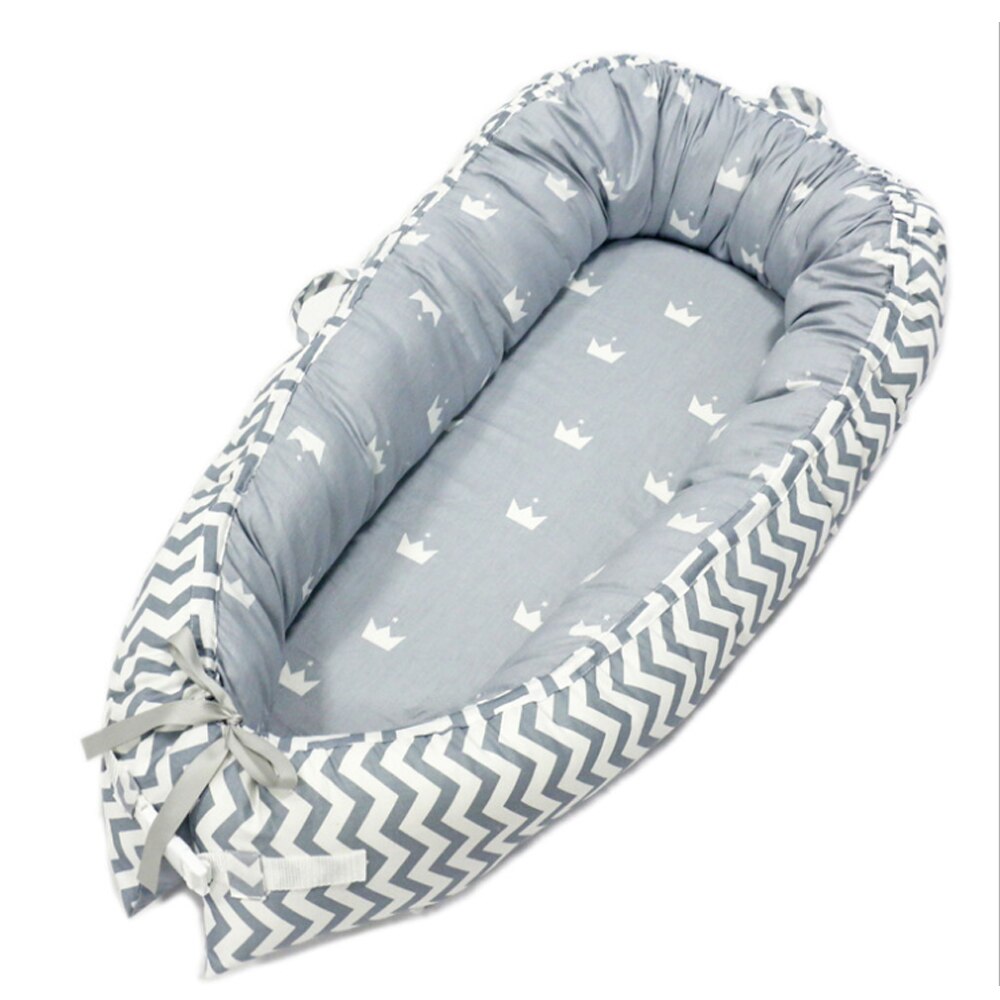 Baby Nest Bed Portable Crib Infant Toddler 100% Cotton Fabric Bed Cradle for Newborn Cots Nursery Washable: style 5