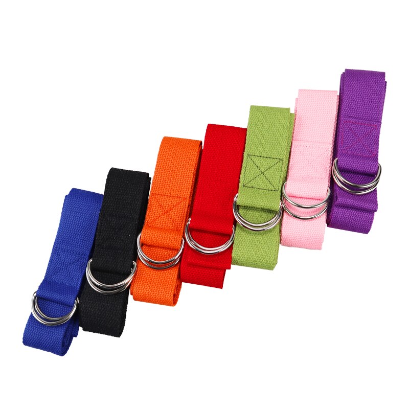 Adjustable Sport Stretch Strap D-Ring Belts Gym Waist Leg Fitness Yoga Belt