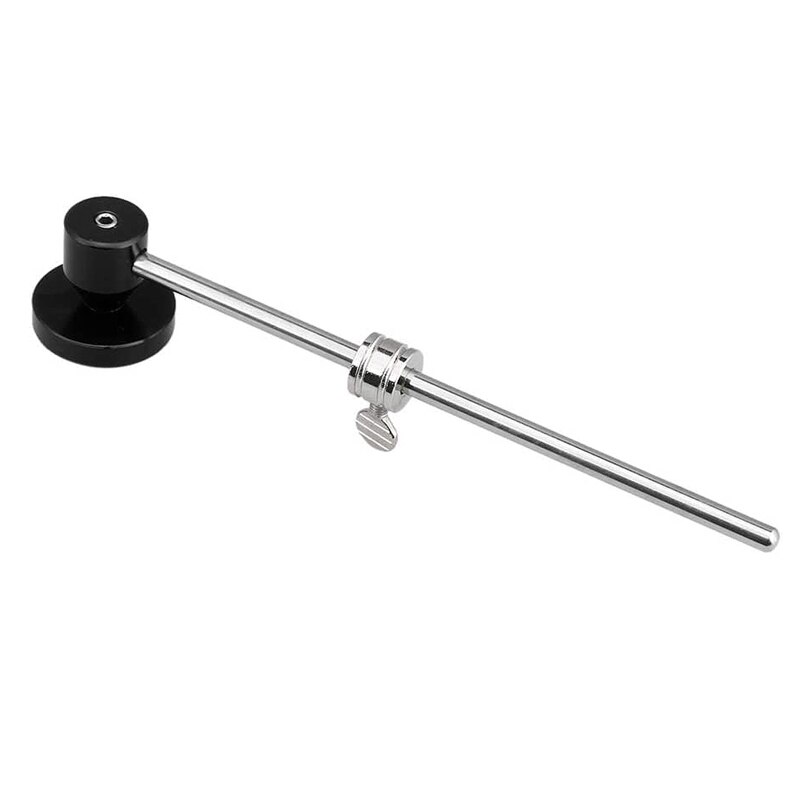 Batteur de grosse caisse coup de pied aluminium tambour pédale batteur avec tête en Silicone pour pièce de tambour Instrument de Percussion (noir)