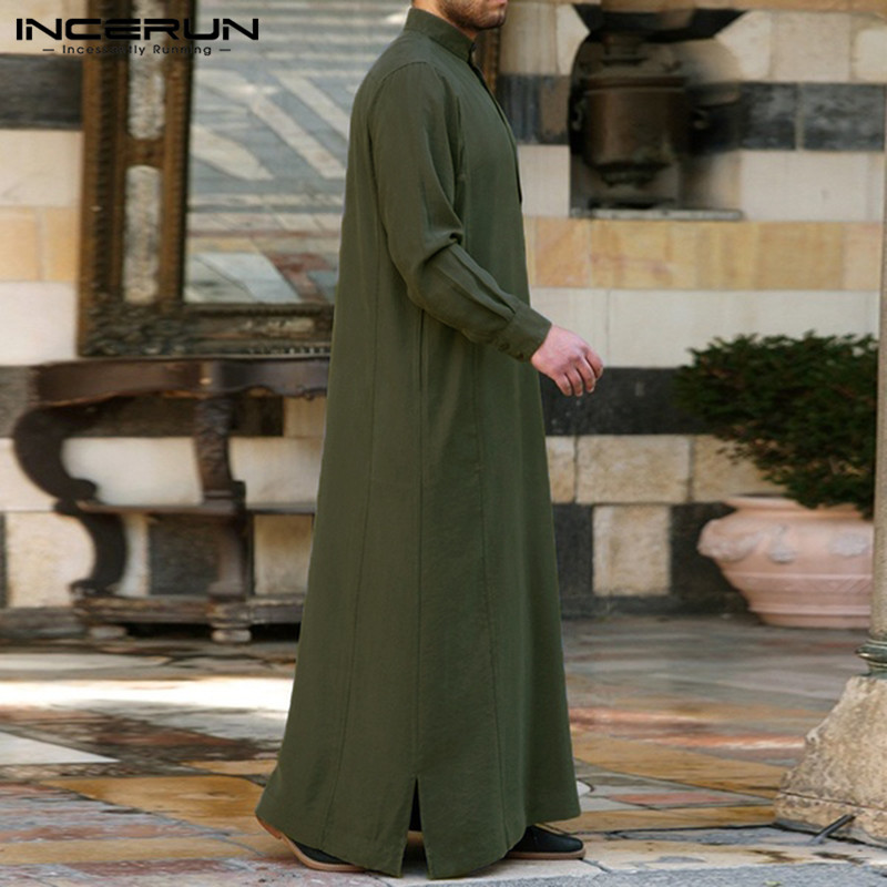 Thobe formel Jubba hommes vêtements Robe à manches longues saoudien Arabe Thobe homme caftan Ropa Arabe islamique Thobe musulman Robe indienne