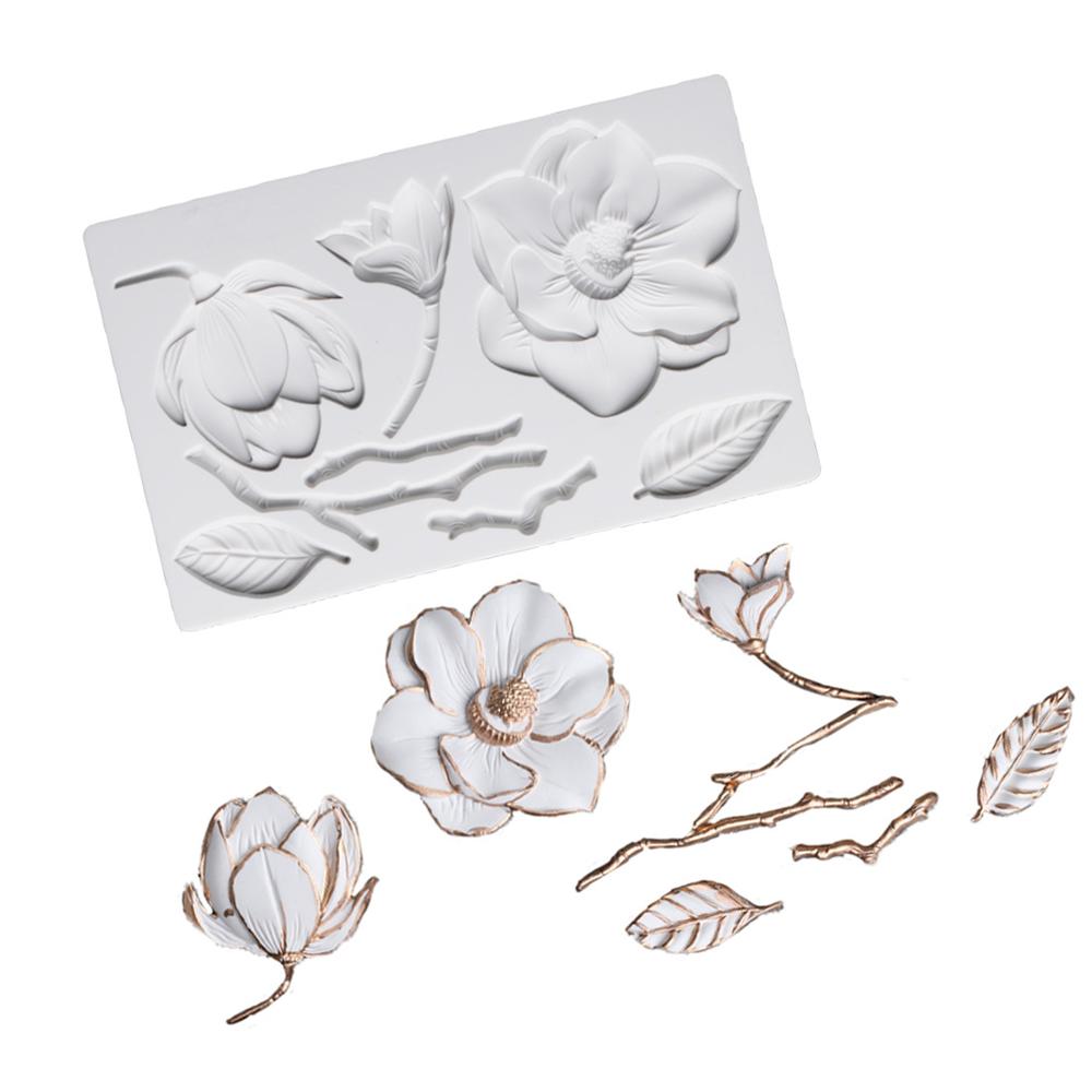 Luyou 1Pc Bloemen Hars Siliconen Cakevormen Fondant Mallen Cake Decorating Gereedschap, Gebak Keuken Bakken Accessoires FM1950: Sancha flowers