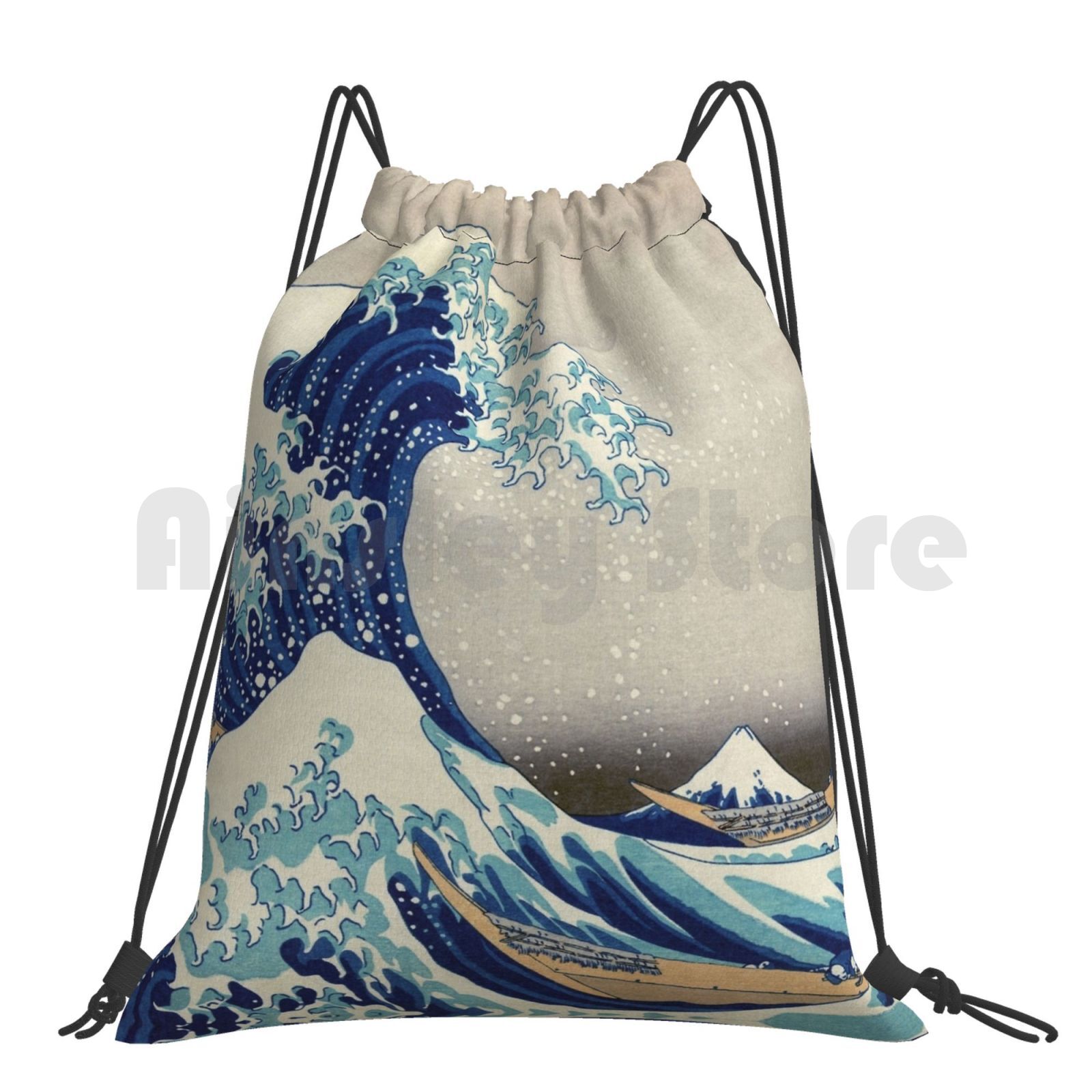 Magneter-t-shirts, tryck etc.-hokusai-den stora vågen utanför kanagawa -1823 utomhusvandringsryggsäck vattentät camping: Default Title
